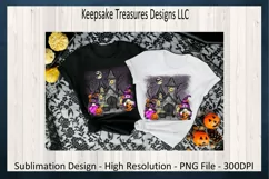 Halloween Purple Gnome Sublimation T-Shirt PNG Printable Product Image 2
