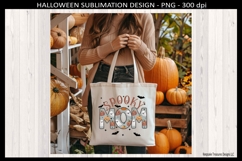 Halloween Spooky Mom, Lace Outline Letters, Sublimation Png Product Image 2