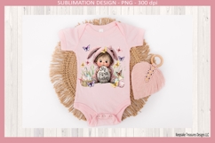 My First Easter Spring Baby Bunny, Easter Sublimation Png Product Image 4