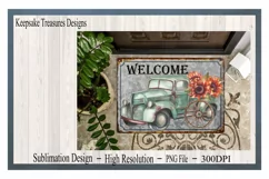 Welcome Sunflower Vintage Truck, PNG for Sublimation Product Image 2