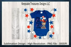 My 1st Fourth Of July, Teddy Bear, Baby Sublimation PNG Product Image 6