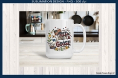 Red White and Goose Whimsical Patriotic Png Sublimation Product Image 4