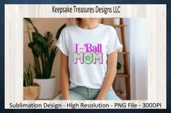 T-Ball Mom - Star Dalmatian Doddle Alpha - Sublimation PNG Product Image 4