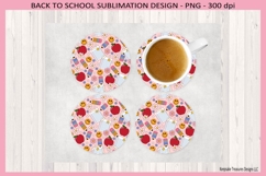 Back To School Classroom Notes Retro Mug Wrap &amp; Coasters Product Image 4