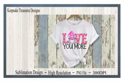 I Love You More Girl Gnome, Sublimation PNG Product Image 2