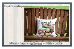 Spring Is In The Air, Vintage Truck, Sublimation PNG Product Image 4