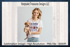 All American Dog Mom|Patriotic Dog Mom|Sublimation Tee Png Product Image 5