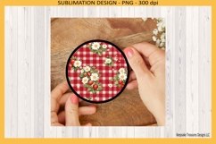 Summer Strawberry Round Coasters PNG Sublimation Template Product Image 4