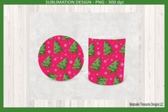 Christmas Tree Cookie 11&amp;15oz Mug Wraps, Coasters Template Product Image 5