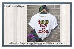 100 Days Of School, Hand Drawn, Sublimation Design, PNG Product Image 2