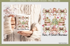 Have A Sweet Christmas Sublimation Png Design, T-Shirt, Mugs Product Image 4