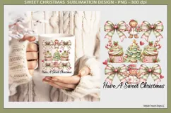 Have A Sweet Christmas Sublimation Png Design, T-Shirt, Mugs Product Image 4