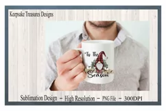 'Tis The Season, #2, Christmas, Gnome, Sublimation PNG Product Image 4