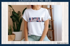 Patriotic Patchwork Names Abuela, 4th of July Sublimation Product Image 5