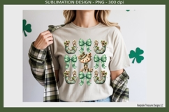 St Patrick’s Day Cute Kitty, Sublimation T-Shirt Png Design Product Image 5
