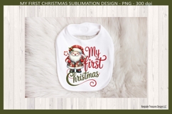 My First Christmas Sublimation Png, Christmas Santa Product Image 5