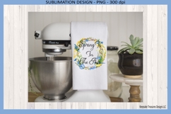 Spring Is In The Air Blue Bird Floral Wreath Png Design Product Image 4