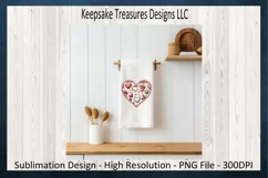 Heart Stitch Faux Embroidery Valentines Day PNG Sublimation Product Image 7