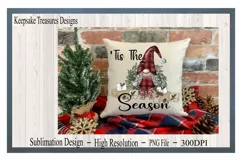 'Tis The Season, Gnome Illustration, Sublimation PNG Product Image 7