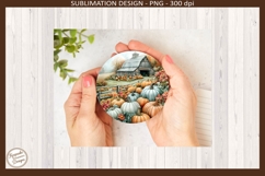 Harvest Blessing Farm Coasters Fall Home Decor Sublimation Product Image 5