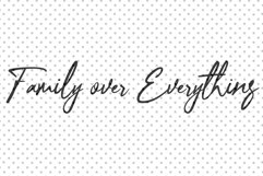 Family over everything SVG, Family Quote SVG Product Image 2