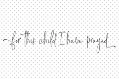 For this child I have prayed SVG, Family Quote SVG Product Image 2