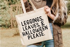 Leggings Leaves and Halloween Please SVG - Autumn Svg Product Image 4