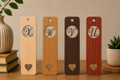 Personalized Script Wooden Bookmark Product Image 1