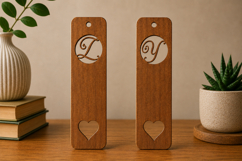 Personalized Letter Laser Cut Page Marker Product Image 1