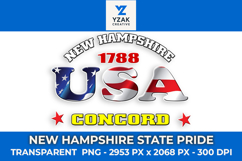 New Hampshire State Pride Graphic Design Product Image 1