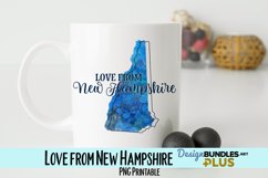 Love from New Hampshire Sublimation PNG Product Image 1