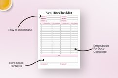 Fillable New Hire Checklist Printable Product Image 2