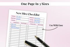 Fillable New Hire Checklist Printable Product Image 5