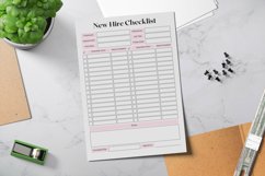 Fillable New Hire Checklist Printable Product Image 9