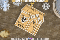New Home Christmas Ornaments Laser Cut Bundle|Laser Engraved Product Image 4