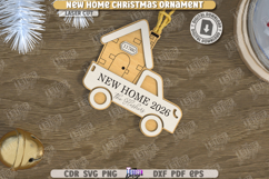 New Home Christmas Ornaments Laser Cut Bundle|Laser Engraved Product Image 3