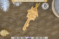 New Home Christmas Ornaments Laser Cut Bundle|Laser Engraved Product Image 7