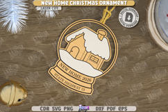 New Home Christmas Ornaments Laser Cut Bundle|Laser Engraved Product Image 8