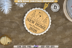 New Home Christmas Ornaments Laser Cut Bundle|Laser Engraved Product Image 9