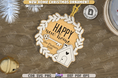 New Home Christmas Ornaments Laser Cut Bundle|Laser Engraved Product Image 12