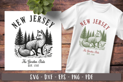 New Jersey svg Vintage United states design
