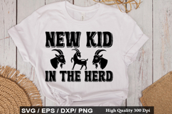 New Kid In The Herd - Goat SVG Design Product Image 1