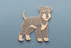 Lakeland Terrier SVG DXF Laser cut files, Mandala, Zentangle Product Image 1