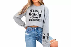 He Creates Beauty Sleeve SVG, God SVG Design, Faith SVG Product Image 3