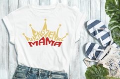 Phenomenal Mama Cut File | Crown Word Art Product Image 1