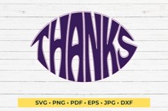 Thanks SVG Word Art in an Oval shape Product Image 1