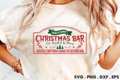 Christmas Bar SVG Digital Cut File | Christmas Design Product Image 2