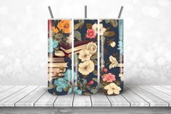 Vintage Floral Books Digital Papers Product Image 3