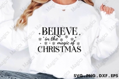 Believe In The Magic Of Christmas Svg Product Image 2