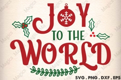 Joy To The World SVG | Christmas Design Product Image 1